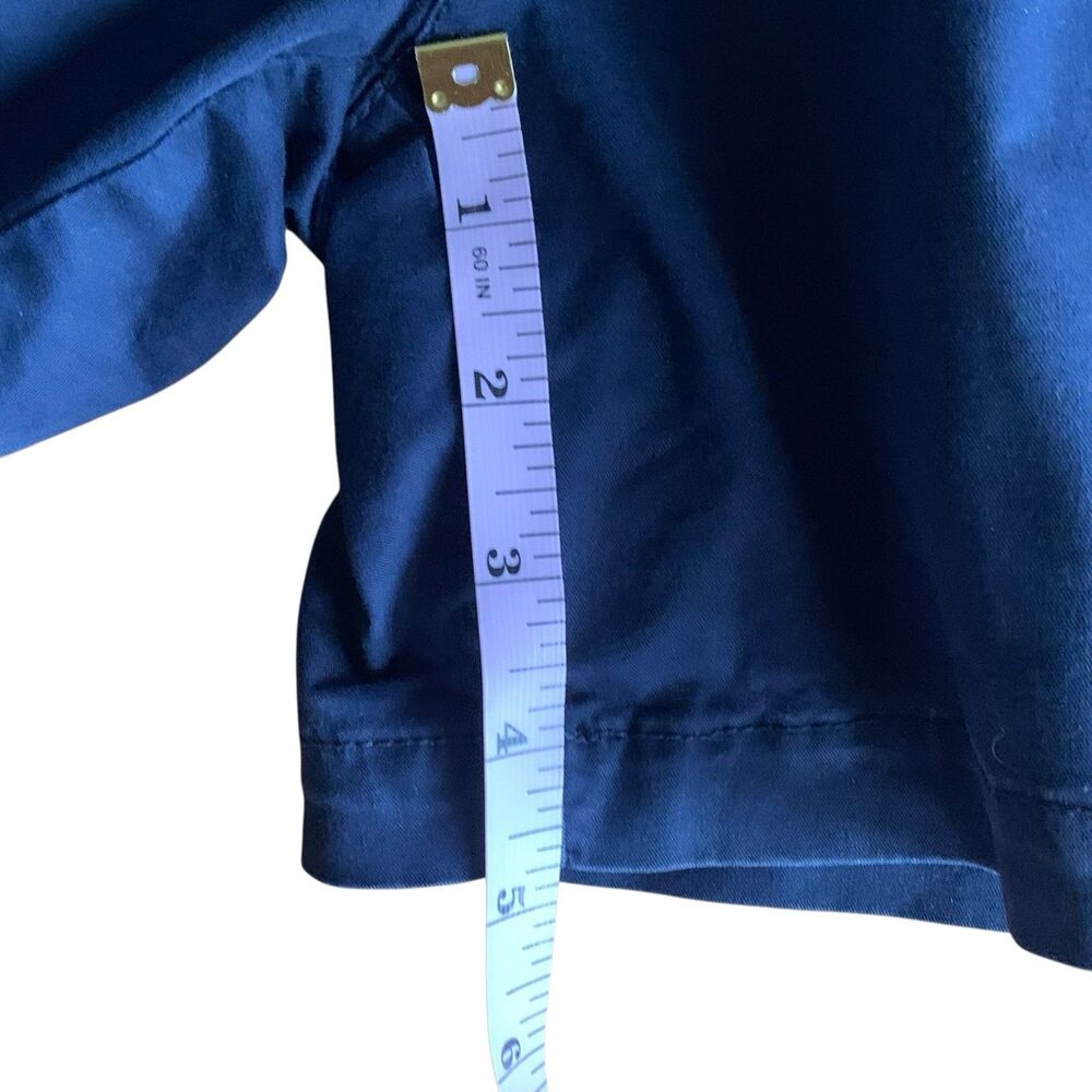 Old Navy Everyday Chino Shorts Women Size 8 Navy Blue Mid-Rise 5" Inseam Stretch - Picture 6 of 8